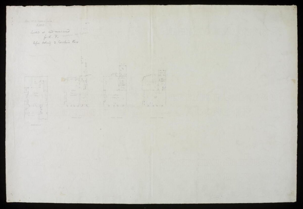 Vintage Hand-drawn Architectural Floor Plans
