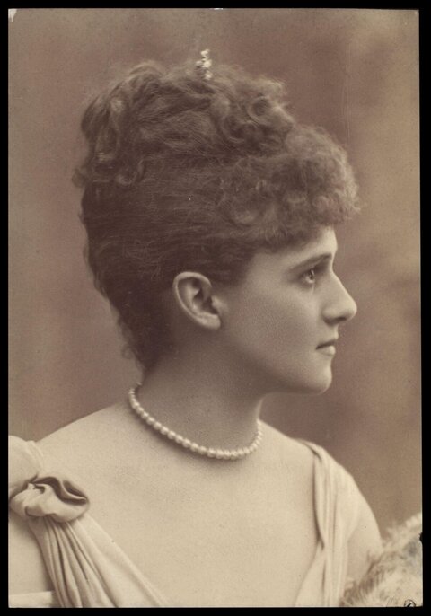 Vintage Profile Portrait of a Woman