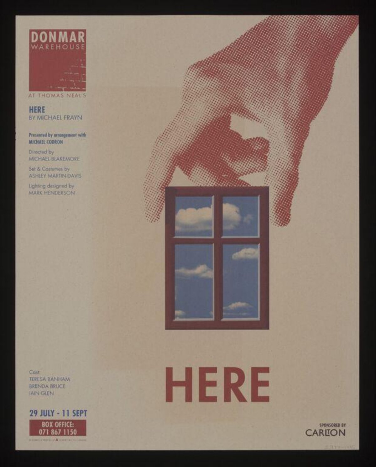 Donmar Warehouse Play 'Here' Poster