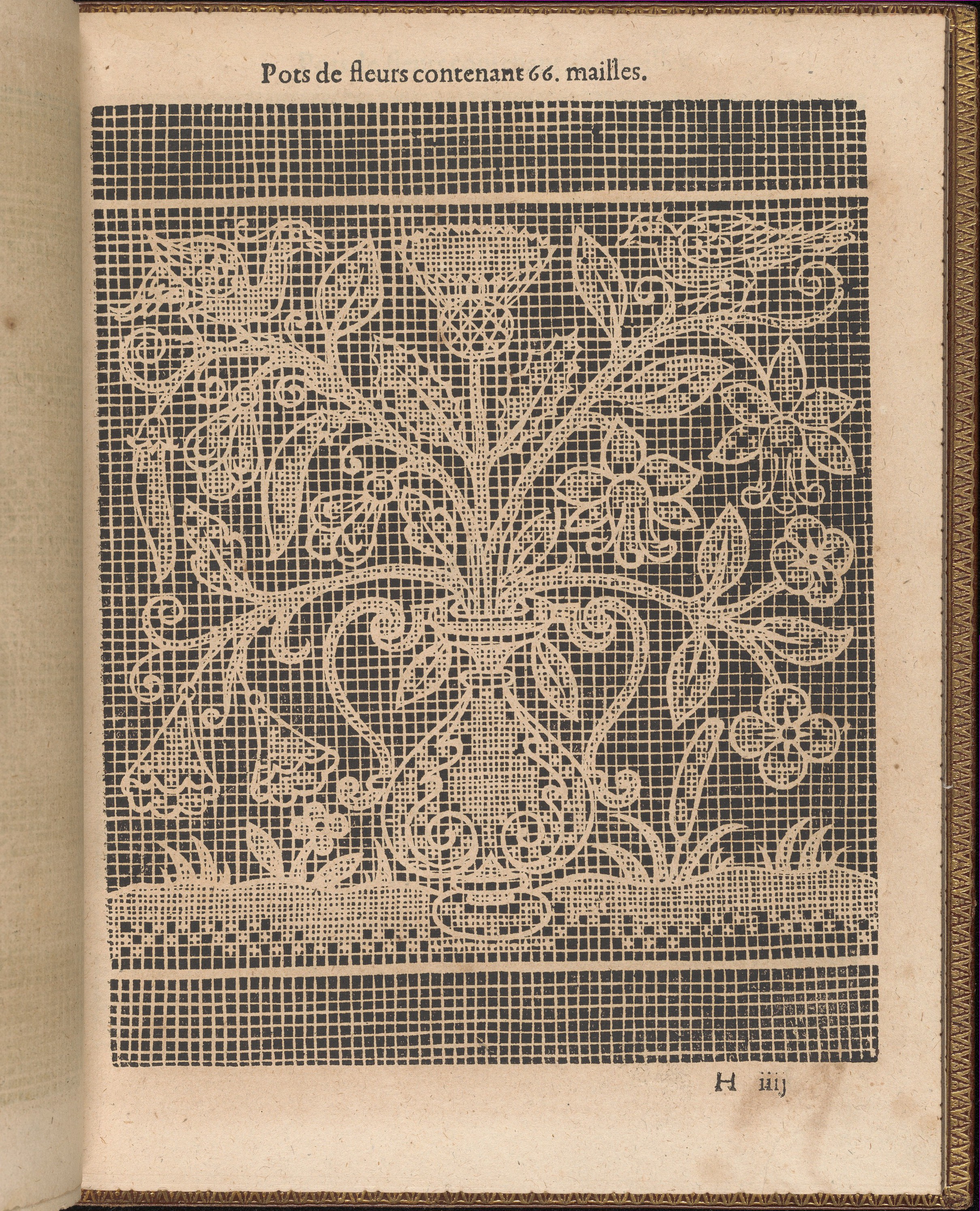Antique Flower Pot Lace Pattern
