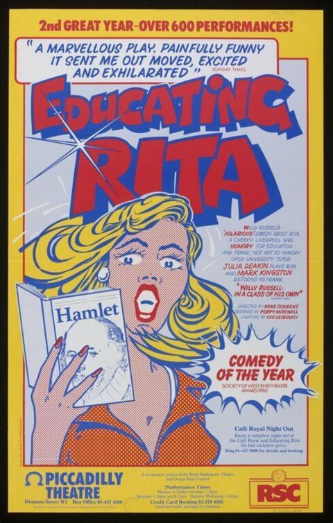 Educating Rita Theatre Play Poster