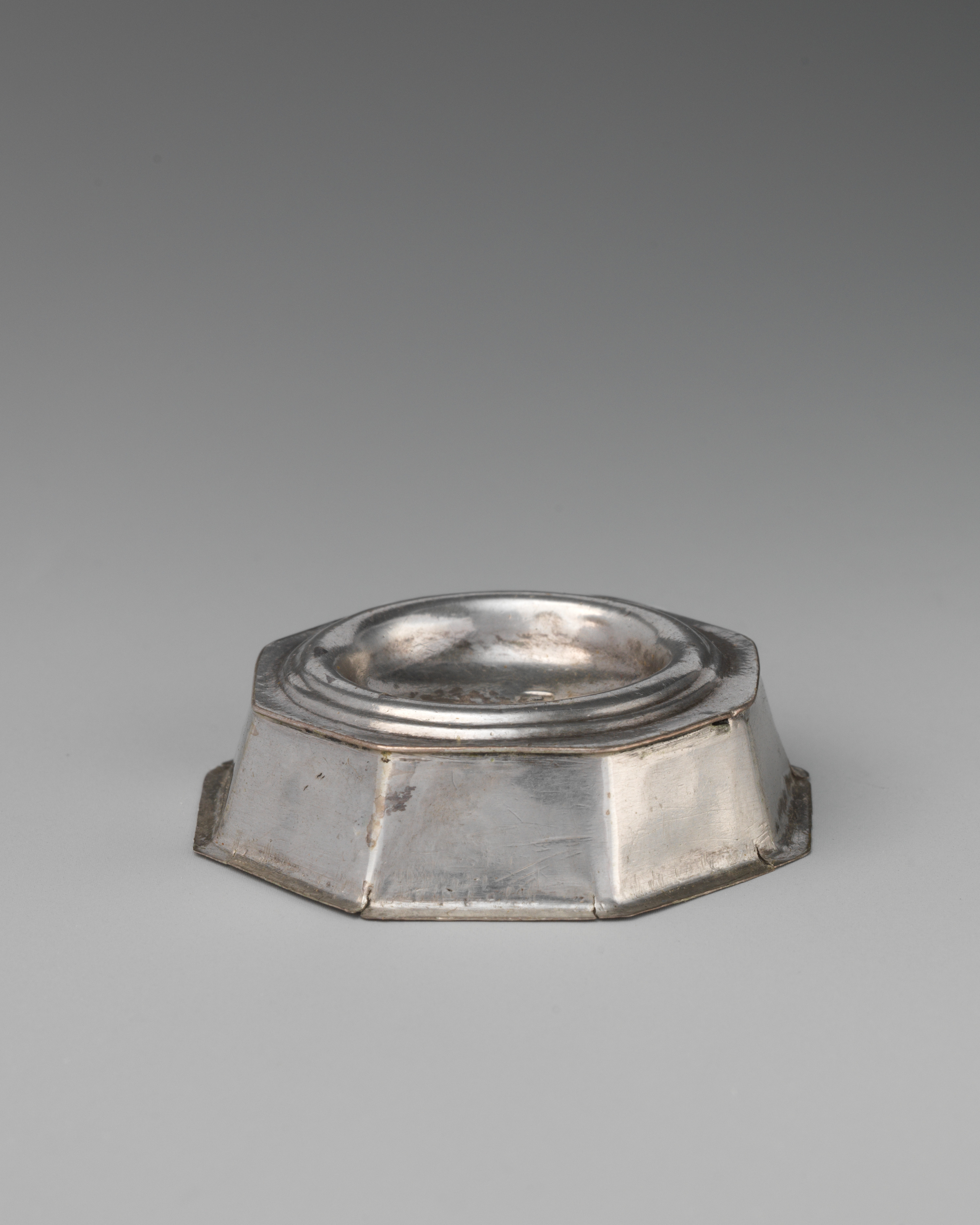 Antique Octagonal Silver Base
