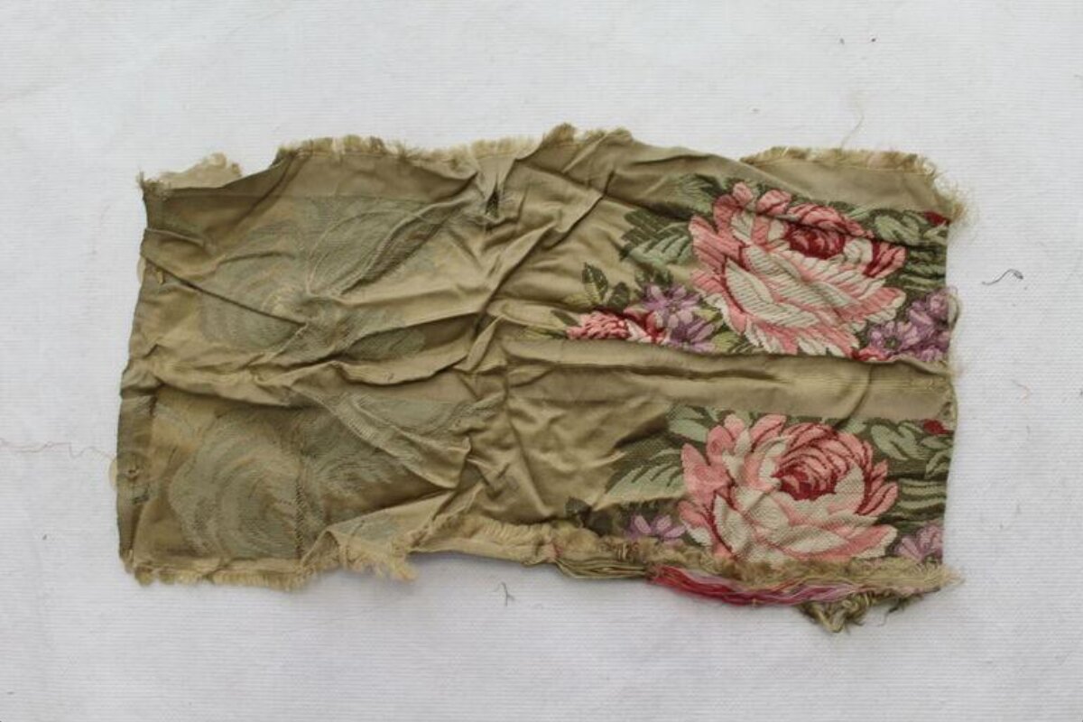 Vintage Floral Fabric Fragment