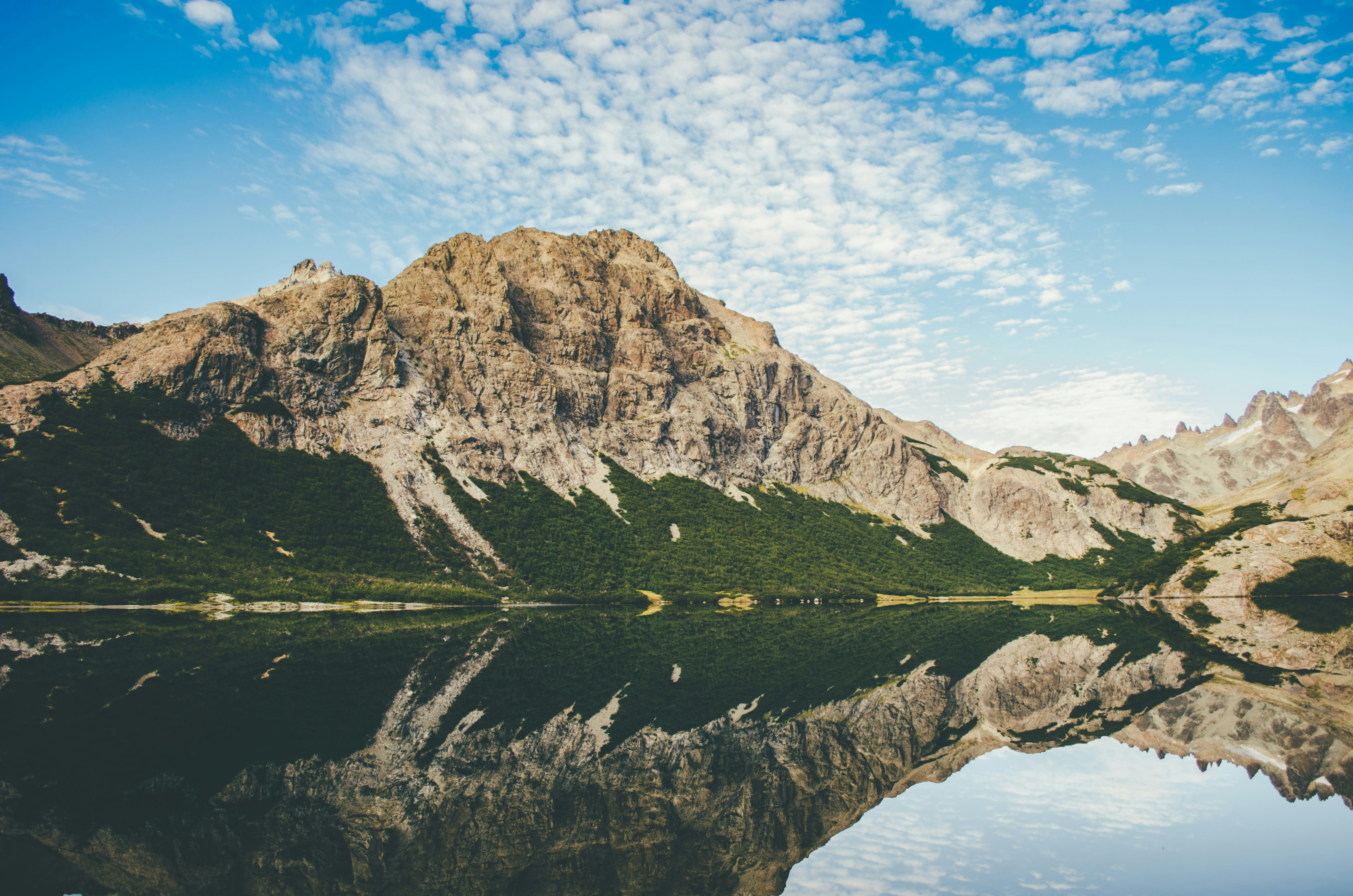 Mountain Reflection in Calm Lake