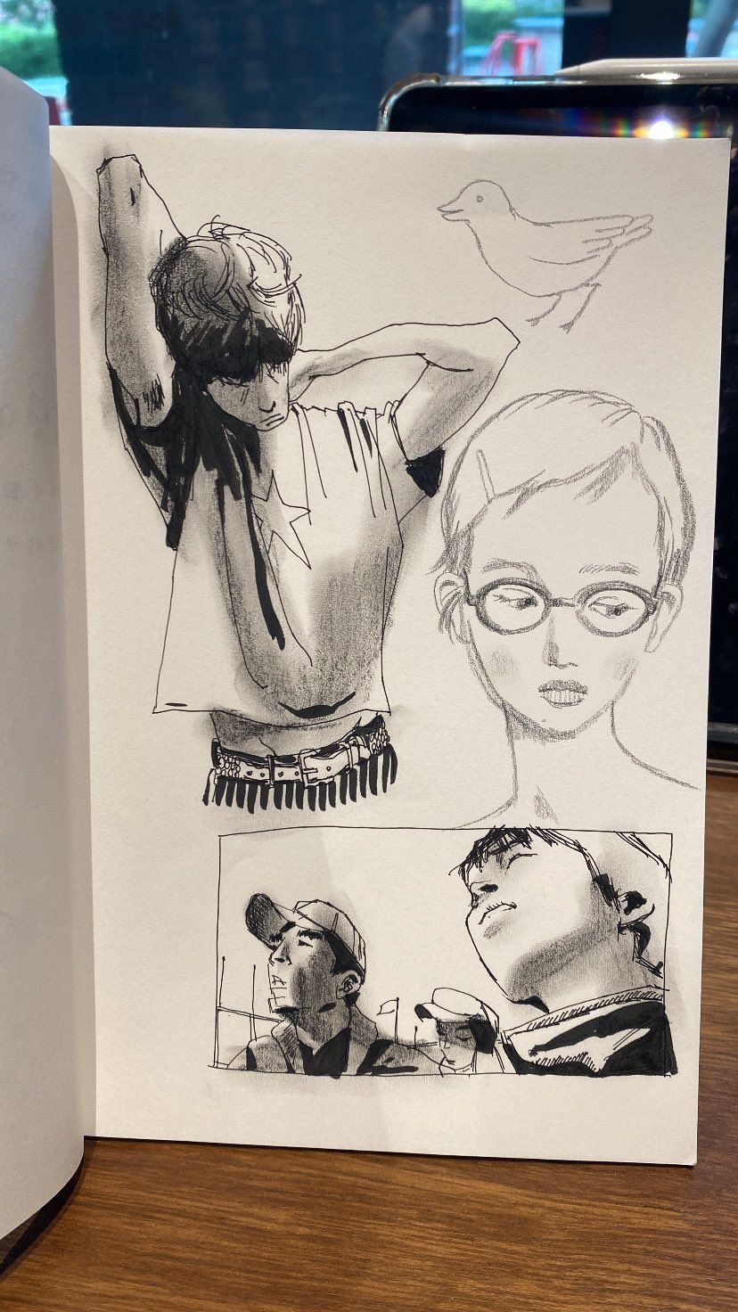 Sketchbook Page of Figure Studies