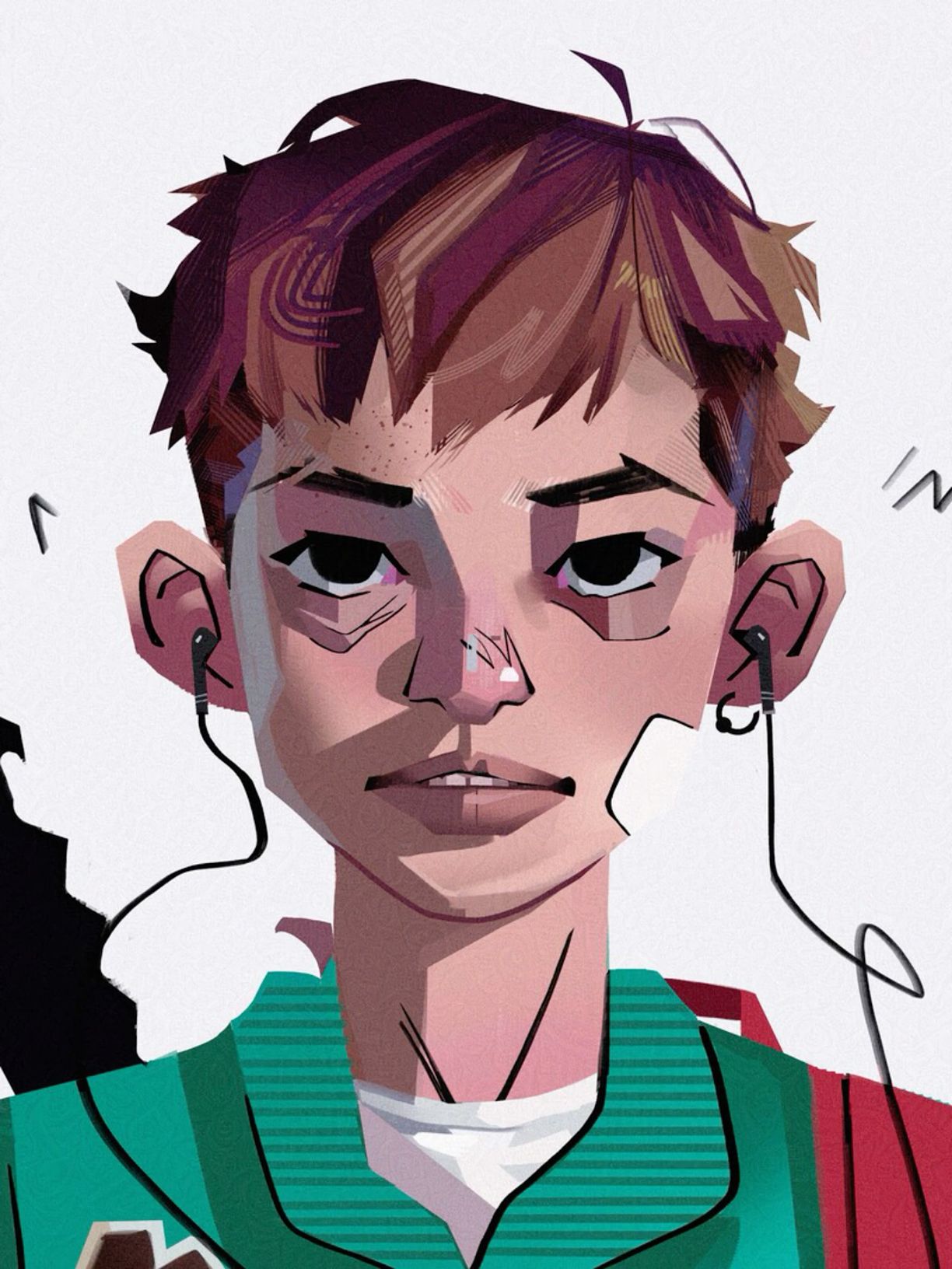 Stylized Portrait of a Young Man