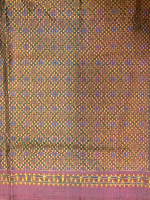 Traditional Geometric Pattern Woven Textile