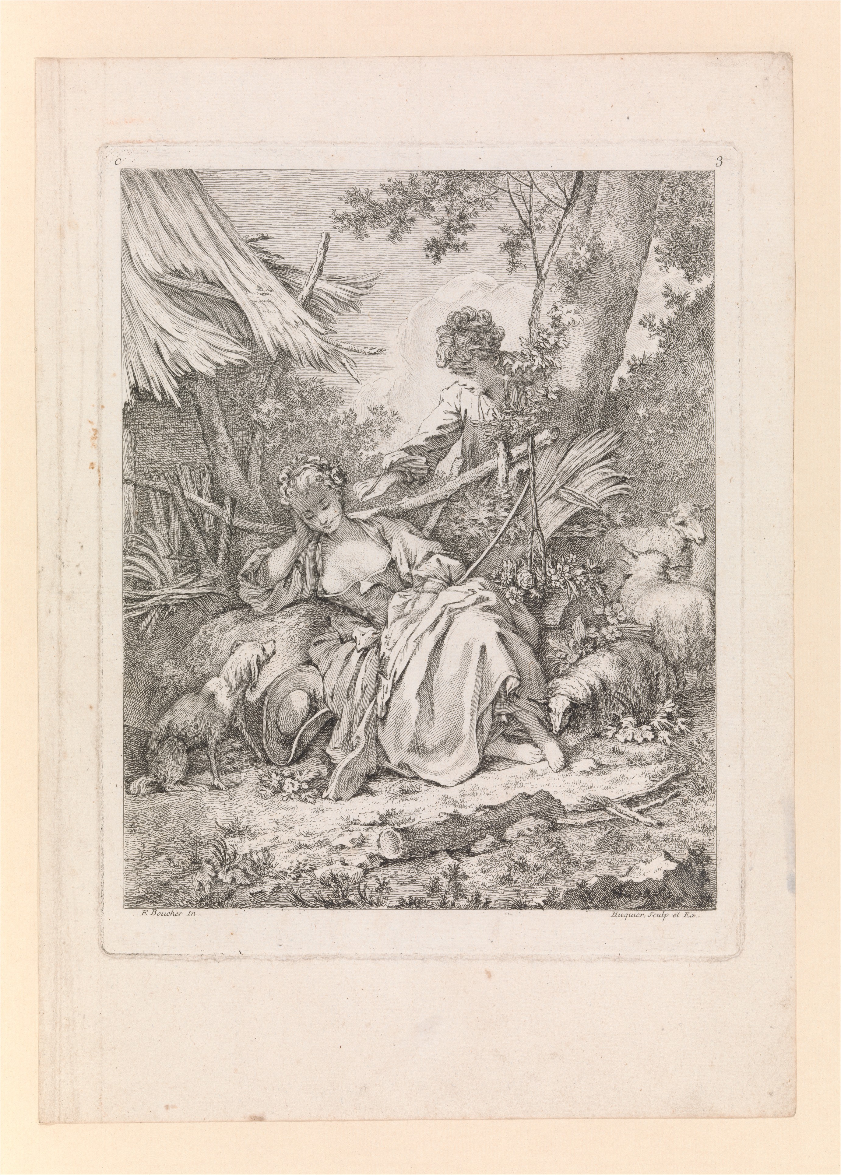 Sleeping Shepherdess and Young Shepherd