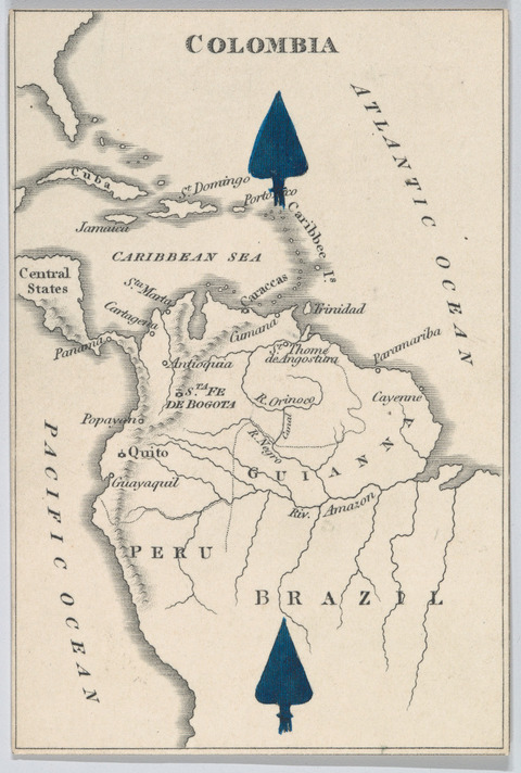 Antique Map of Colombia