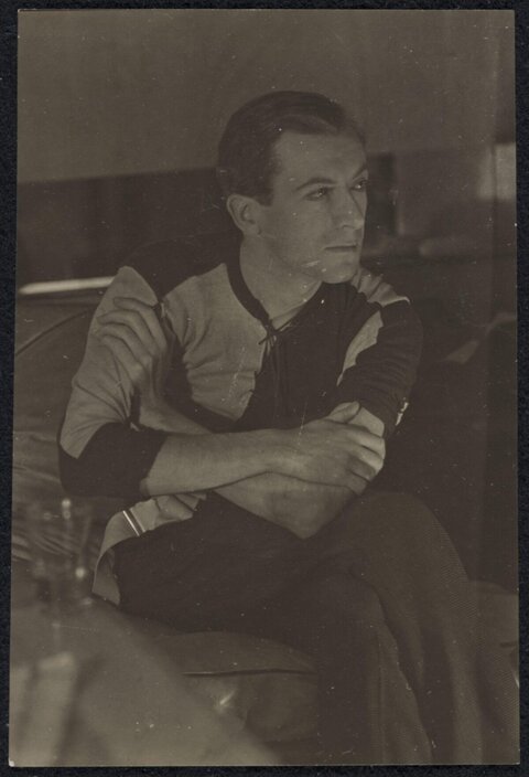Vintage Portrait of Seated Man