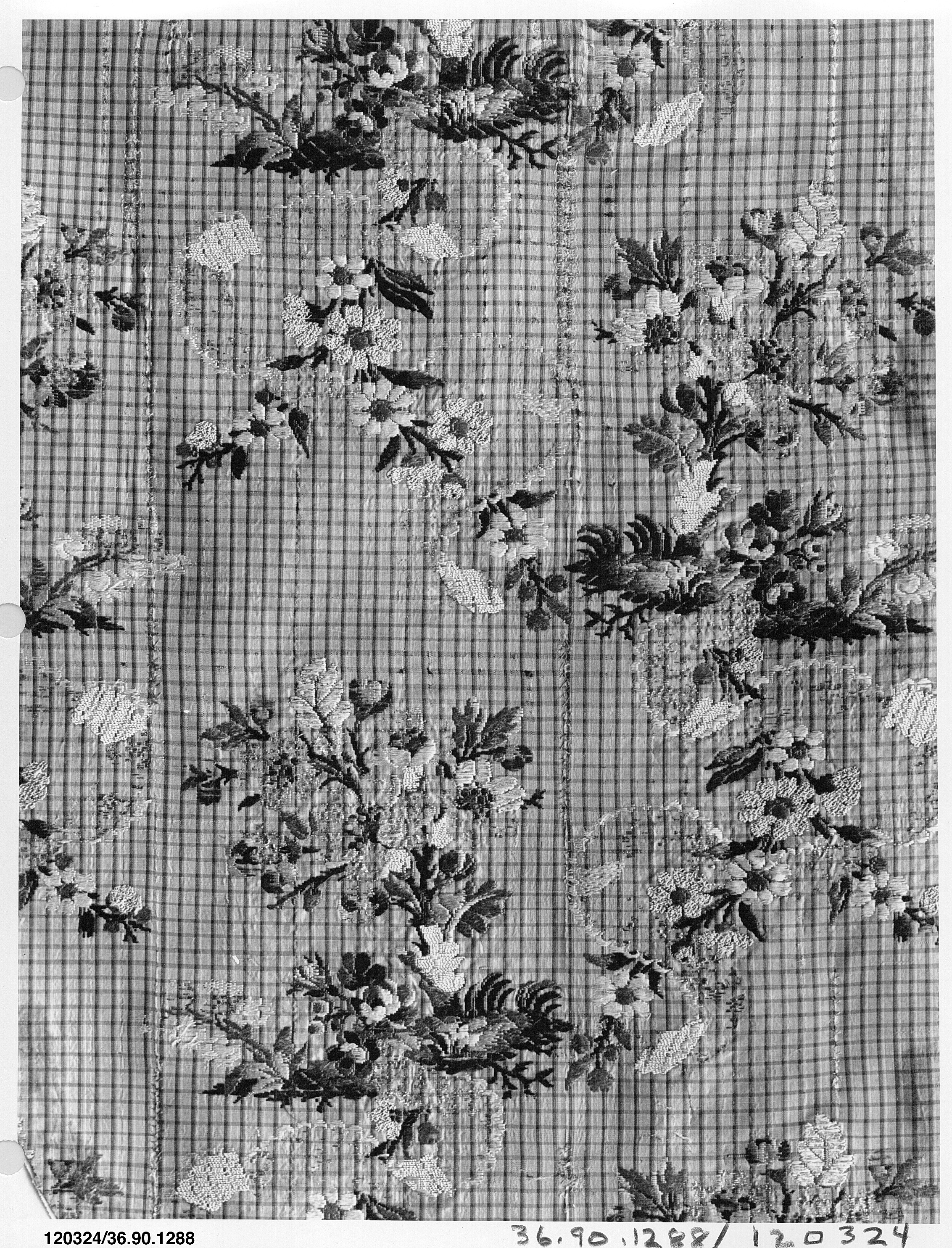Vintage Floral Patterned Textile