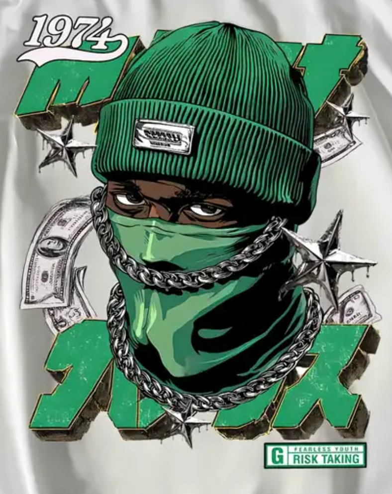 1974 Hip Hop Street Style Graphic