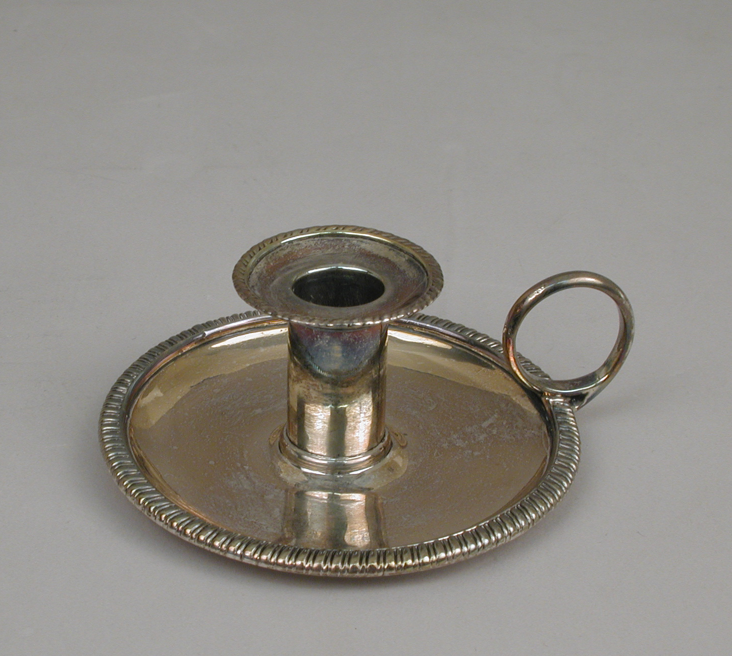 Vintage Silver Handheld Candle Holder
