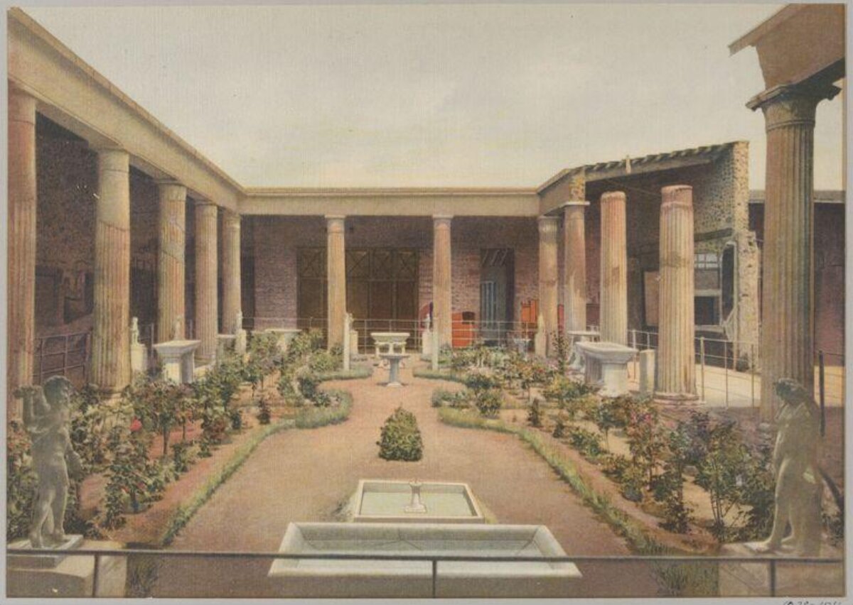Pompeii Ancient House Peristyle Garden