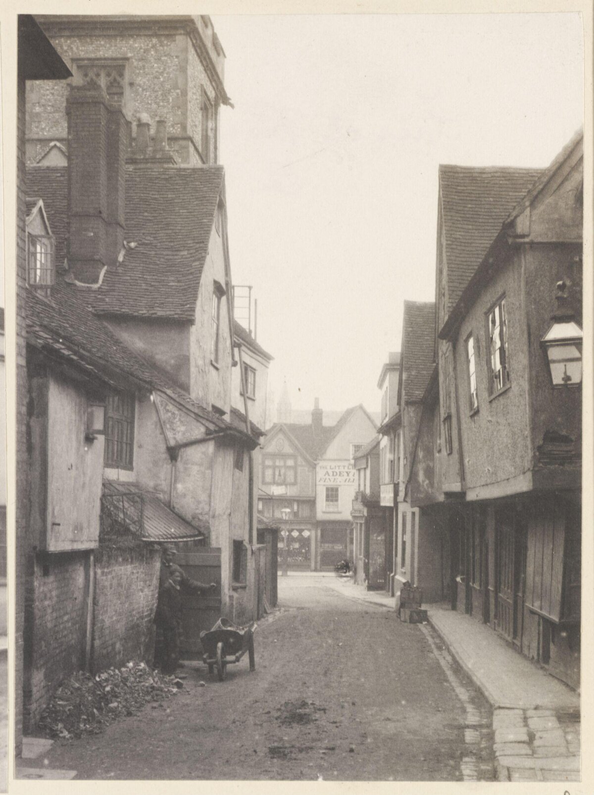 Vintage Old Town Narrow Street