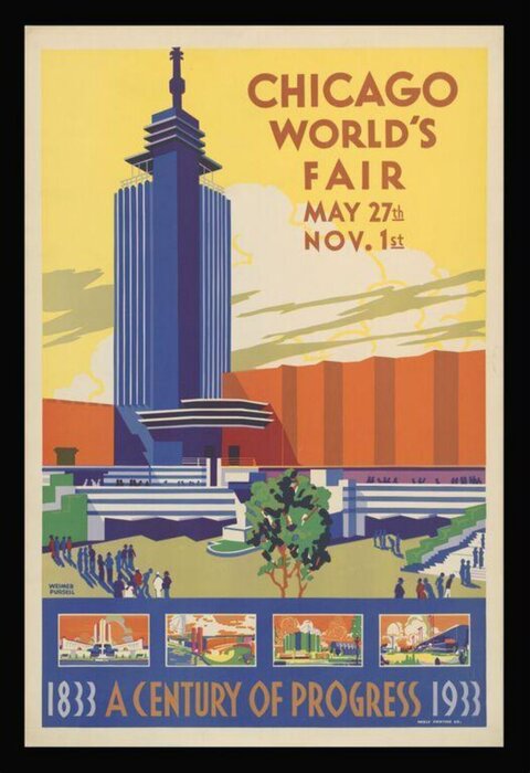 1933 Chicago World's Fair Poster