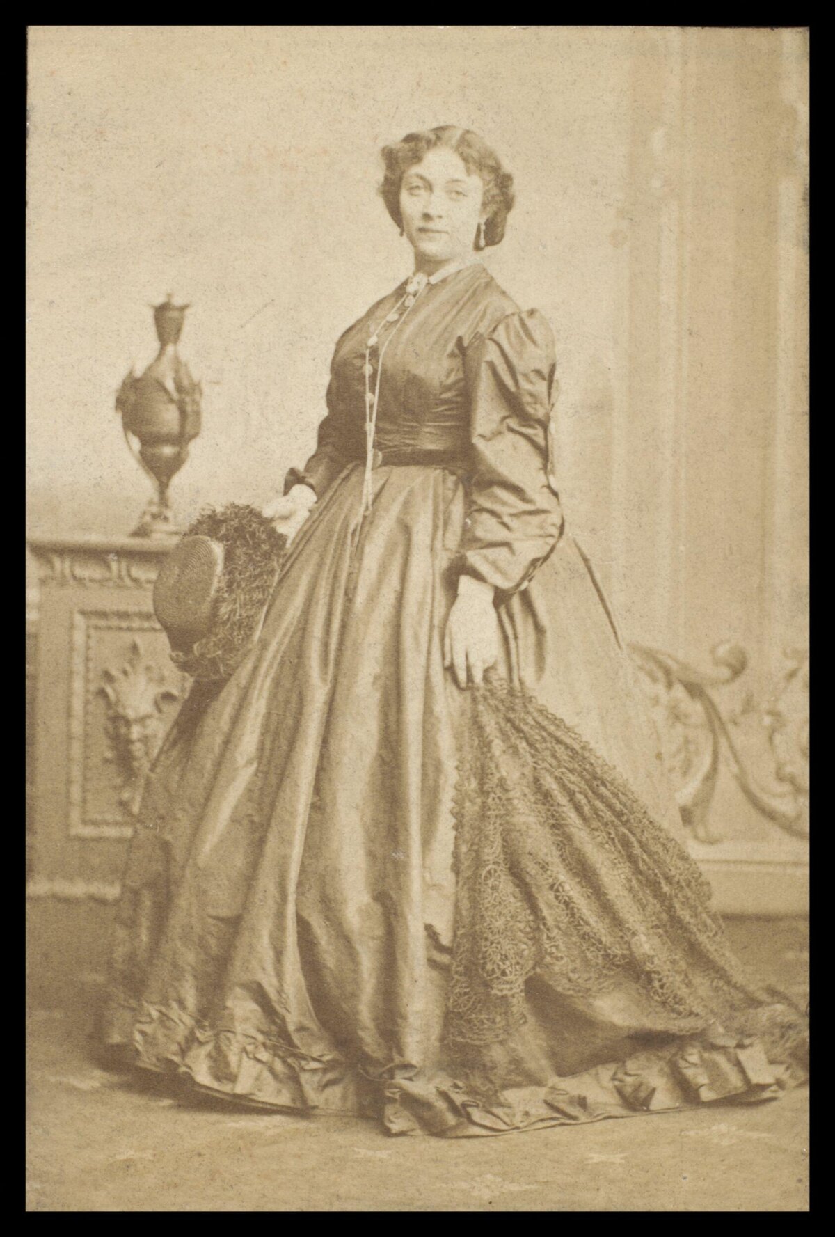 Victorian Woman Studio Portrait