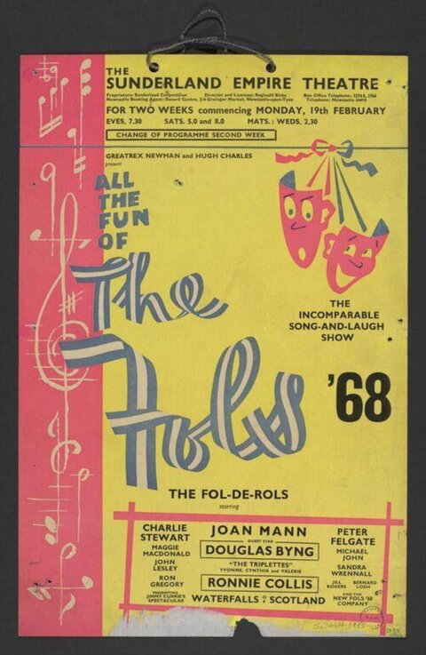 1968 Sunderland Empire Theatre Show Poster