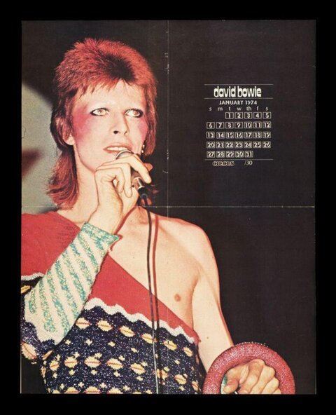 David Bowie 1974 Calendar Portrait