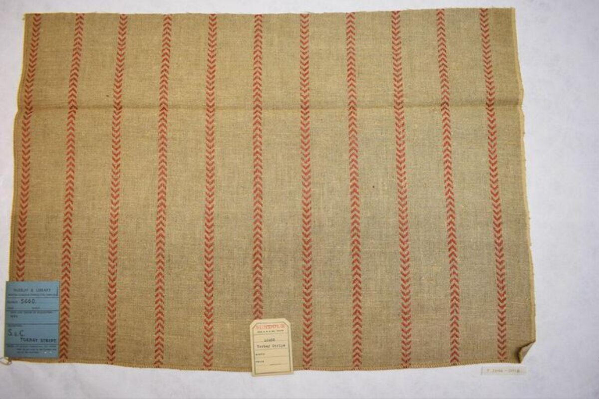 Vintage Striped Textile Sample