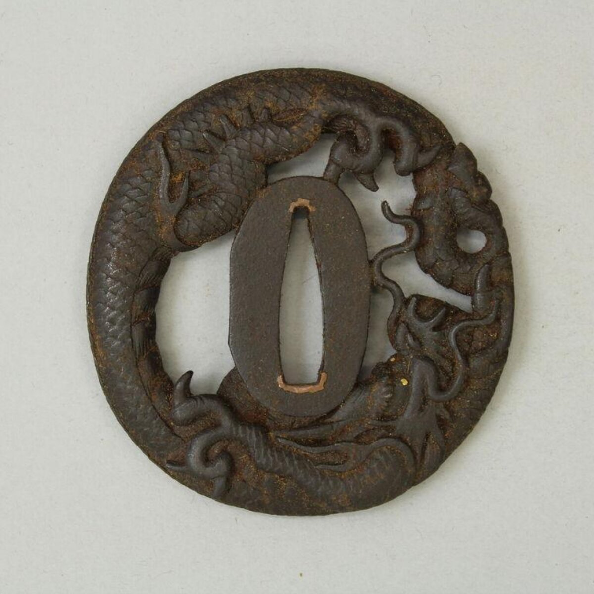 Iron Carved Dragon Sword Guard