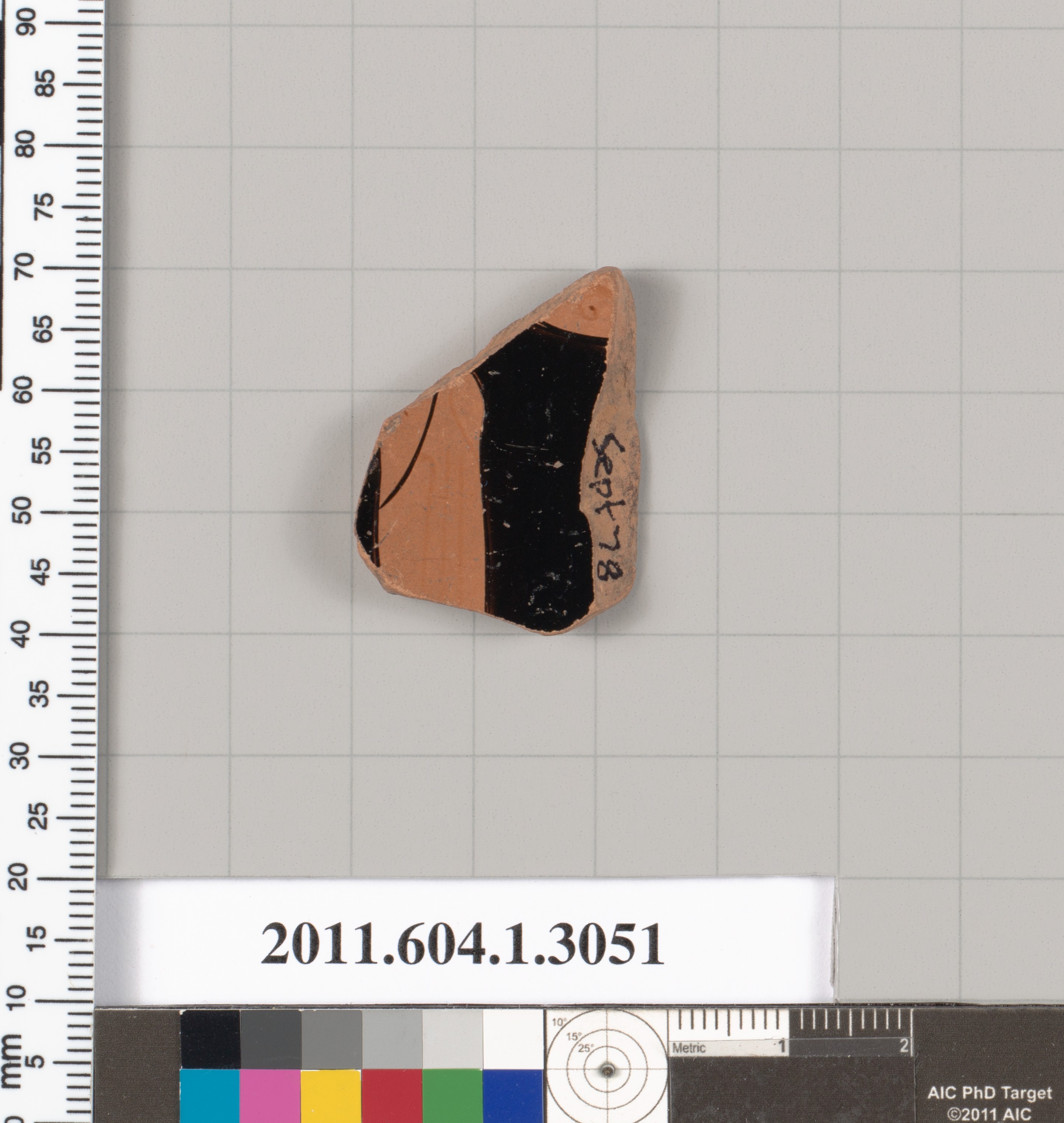 Ancient Pottery Fragment Sample
