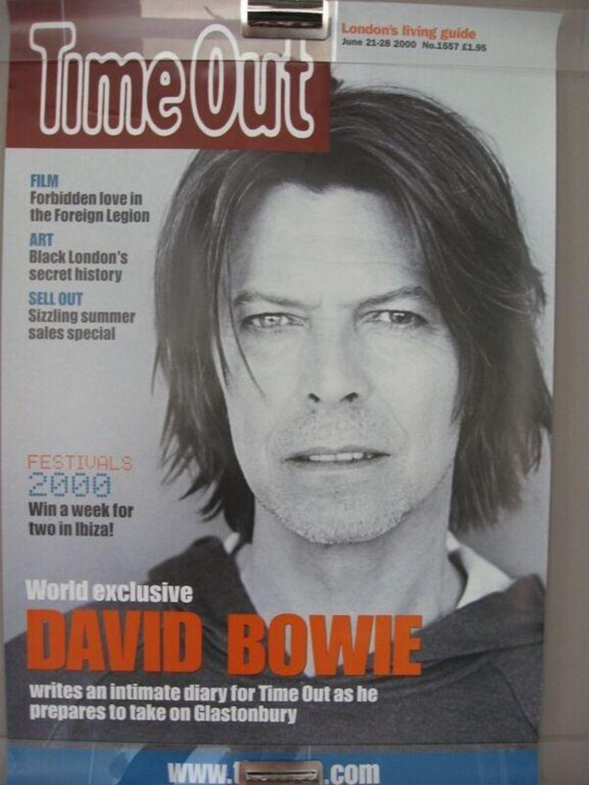 2000 Time Out David Bowie Cover