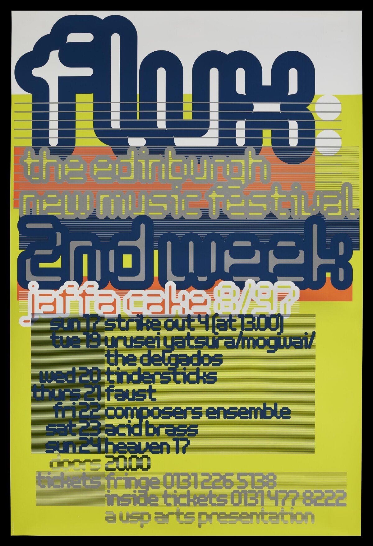 Flux 8 Edinburgh New Music Festival Poster