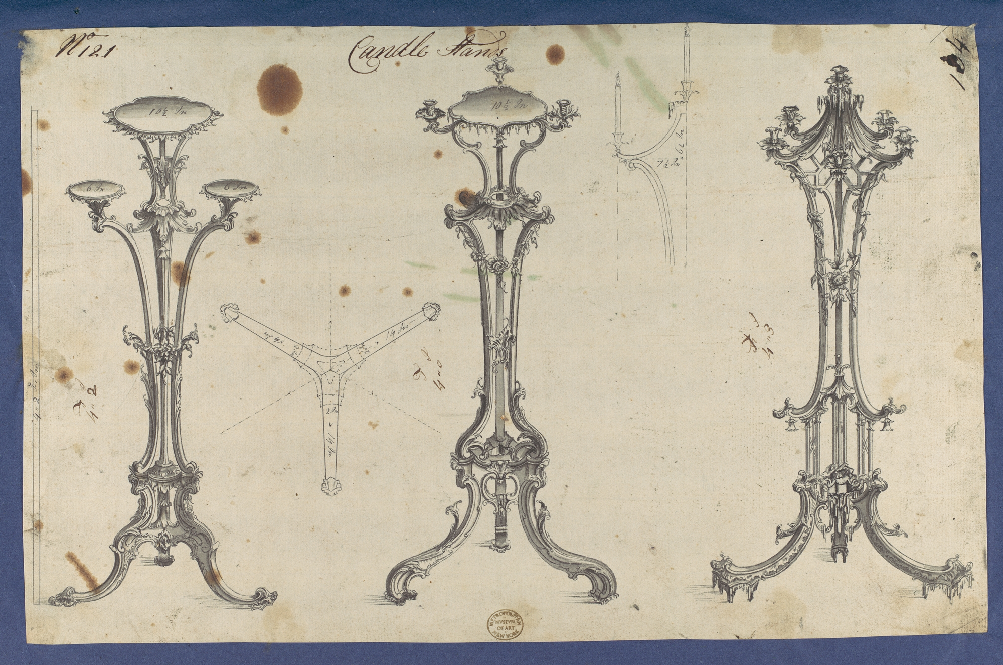 Candle Stands Design Drawings