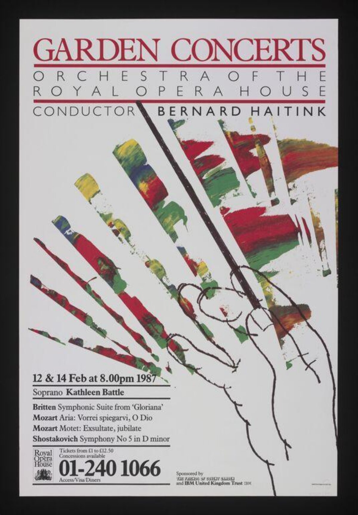 1987 Garden Concert Promotional Poster