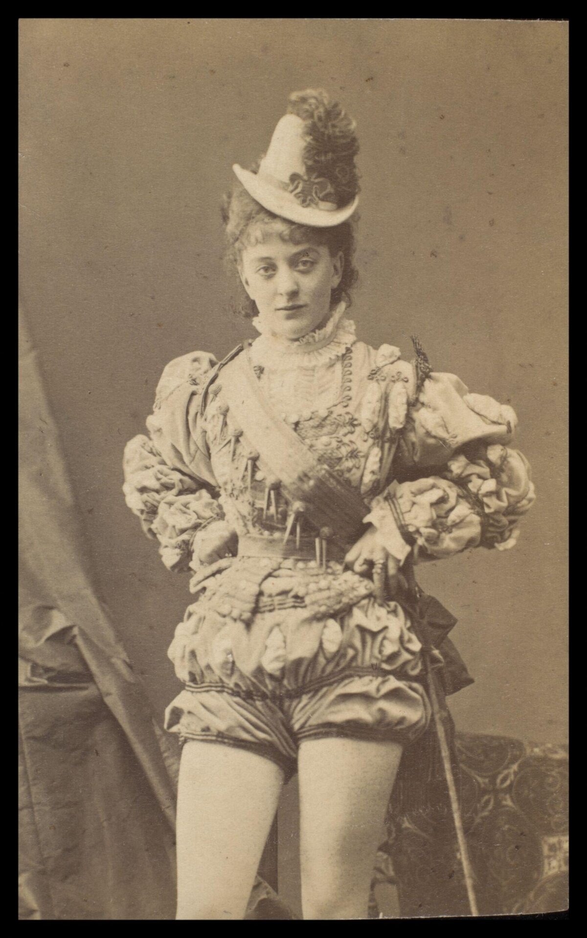 Vintage Portrait of Actress in Stage Costume