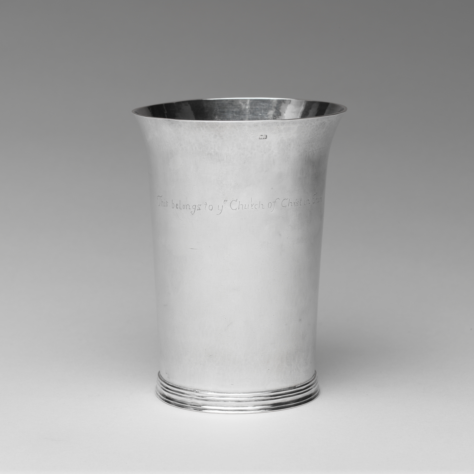 Inscribed Antique Silver Beaker