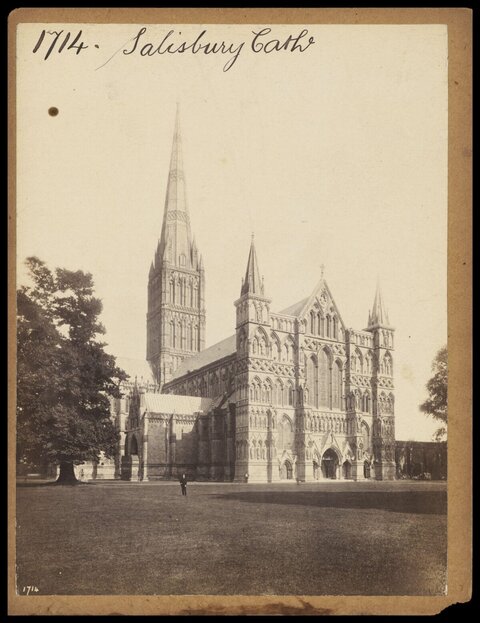 Vintage Photo of Salisbury Cathedral
