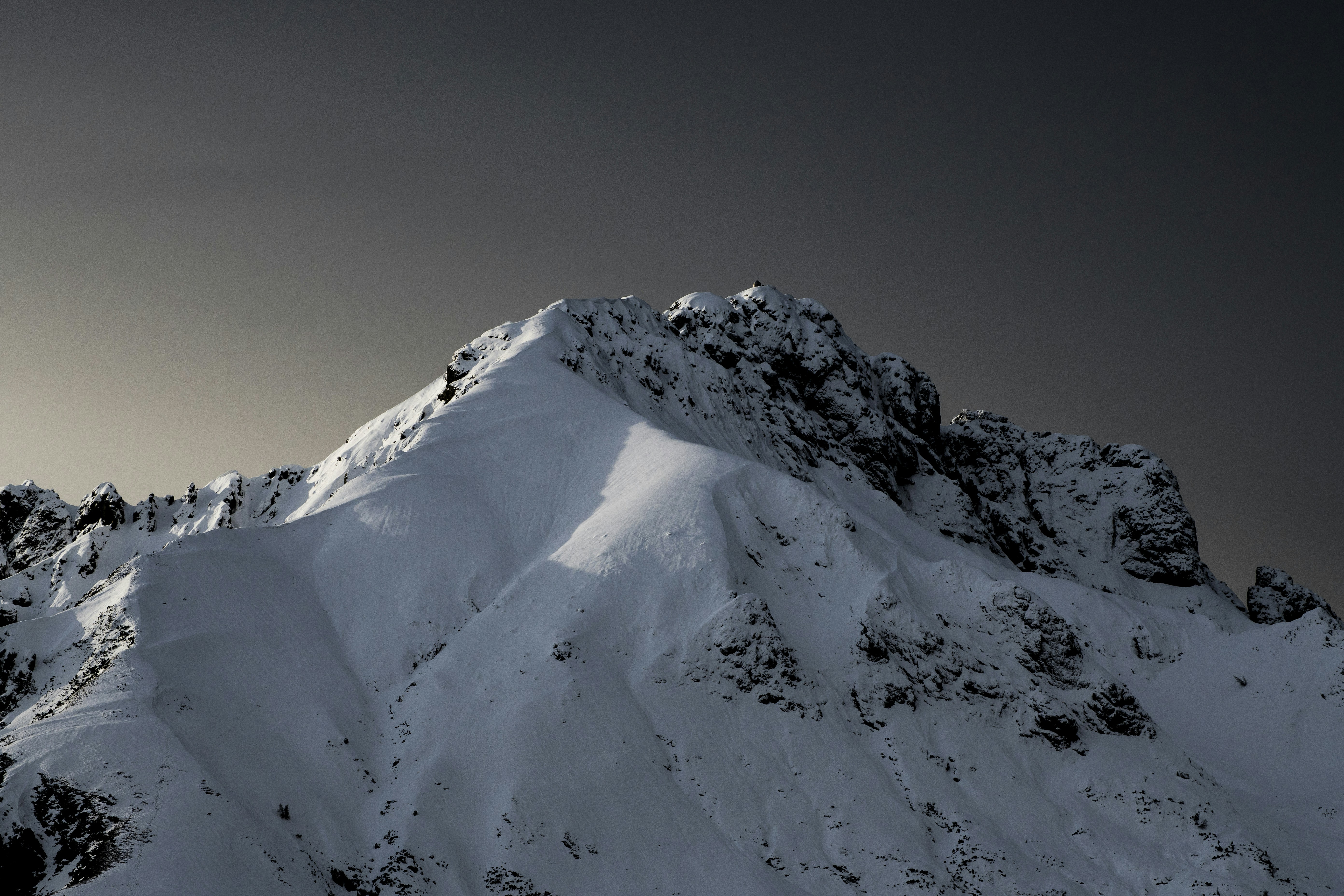 Snow Covered Mountain Peak