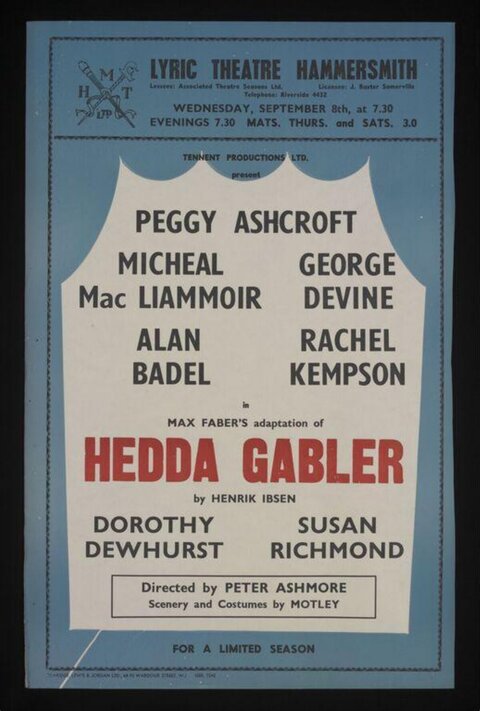 Hedda Gabler Theatre Play Poster