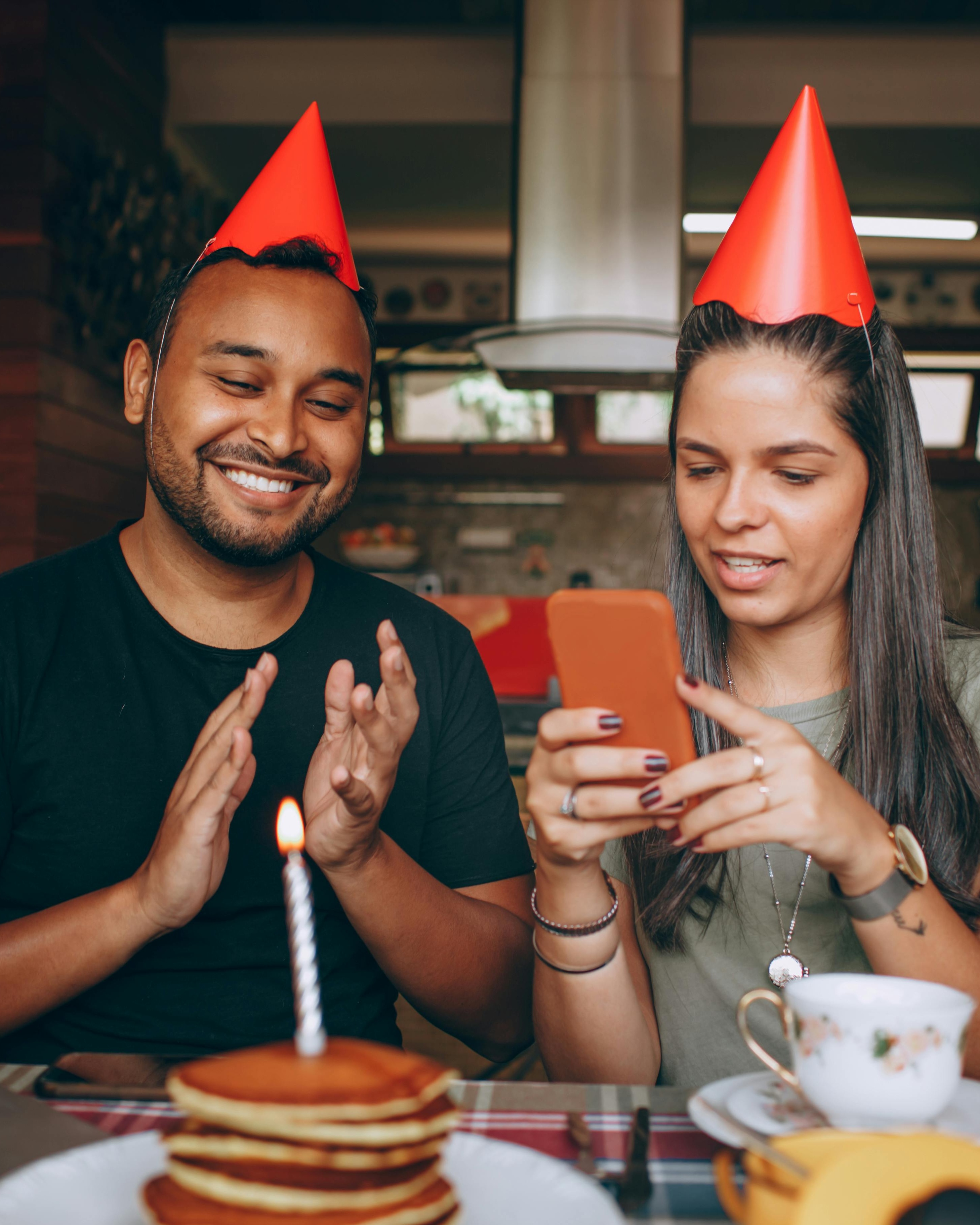 Couple Celebrating Birthday at Home