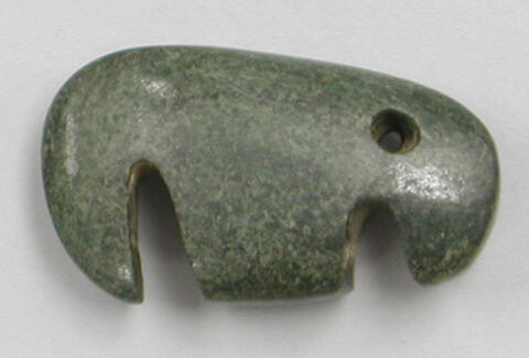 Green Stone Carved Animal Pendant