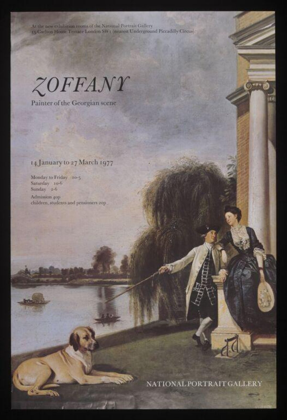 1977 Zoffany Exhibition Poster