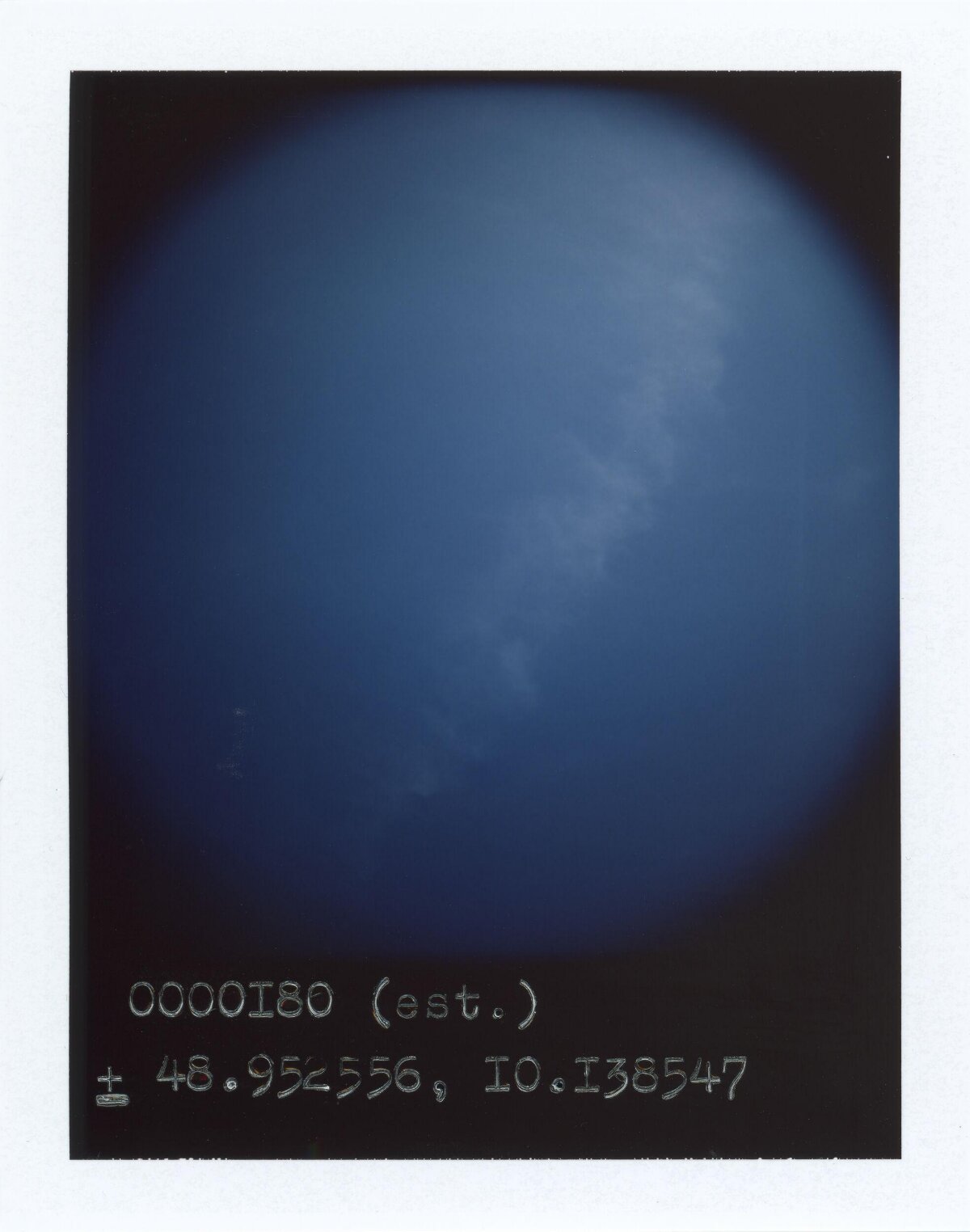 Blue Sky with Coordinate Markings
