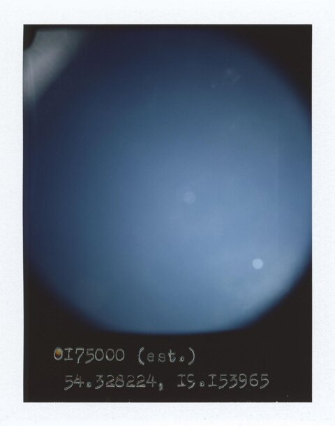 Blurred Foggy Sky With Coordinates