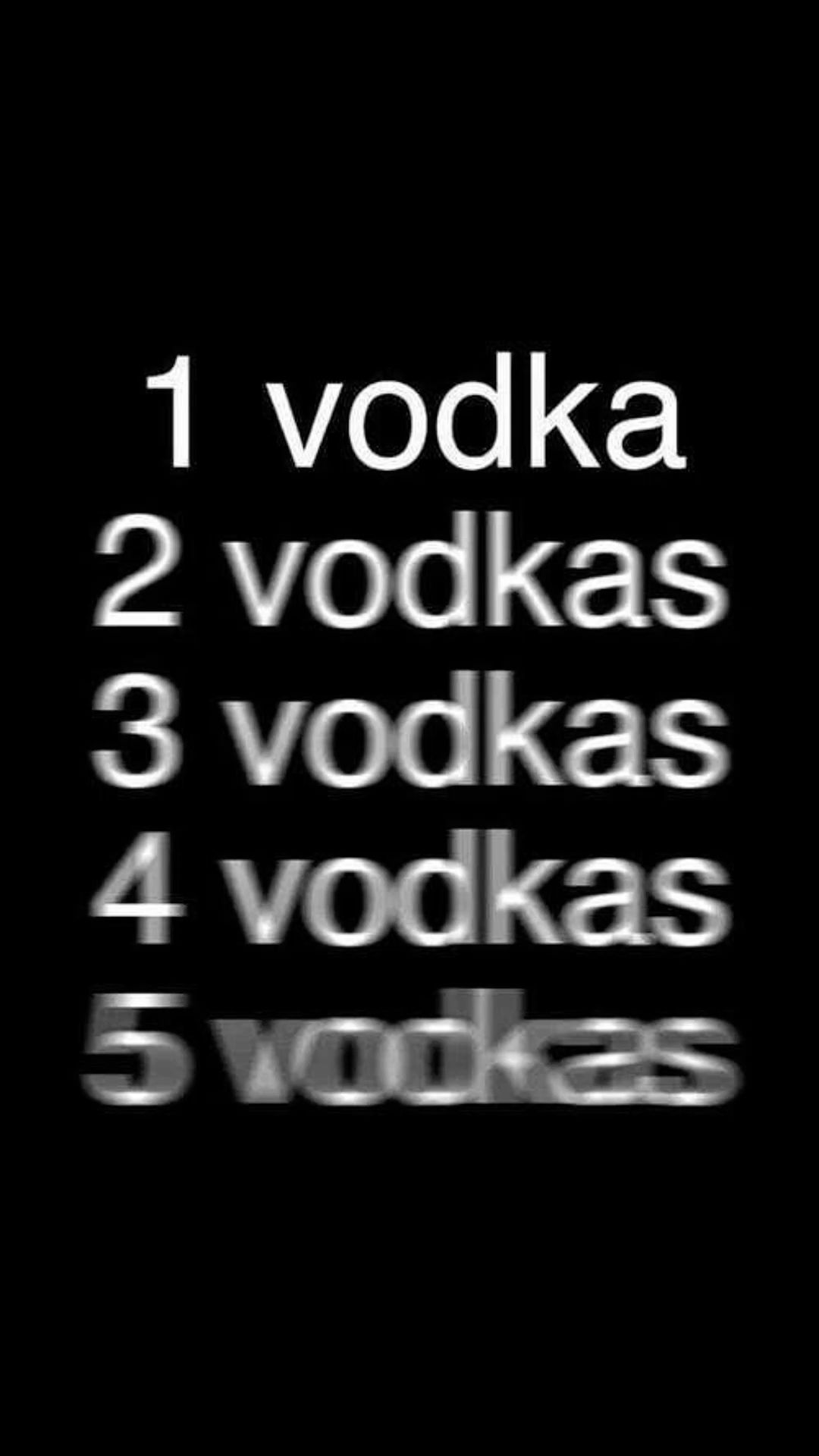 Blurred Vodka Counting Meme