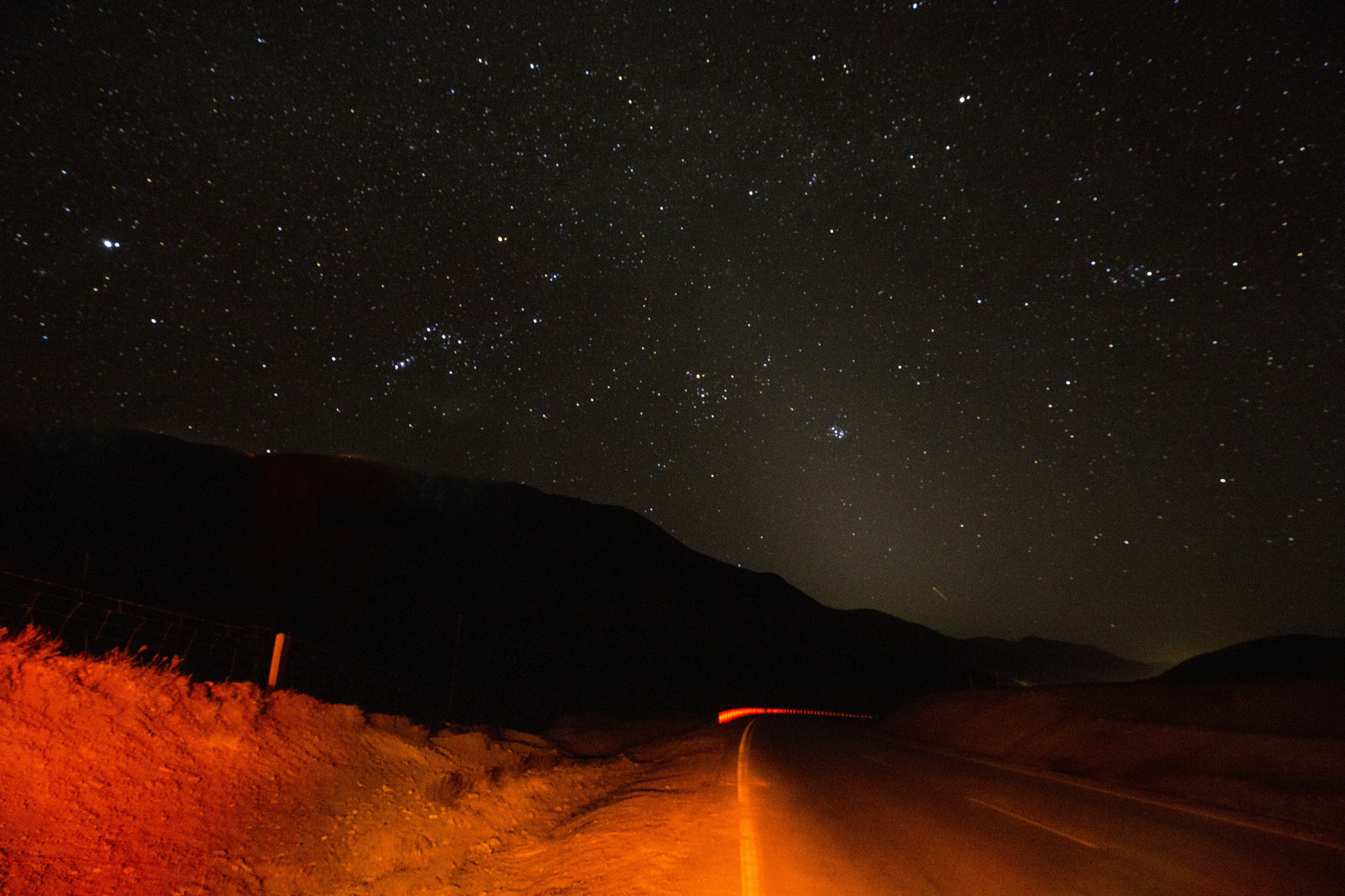 Starry Night Over Mountain Road