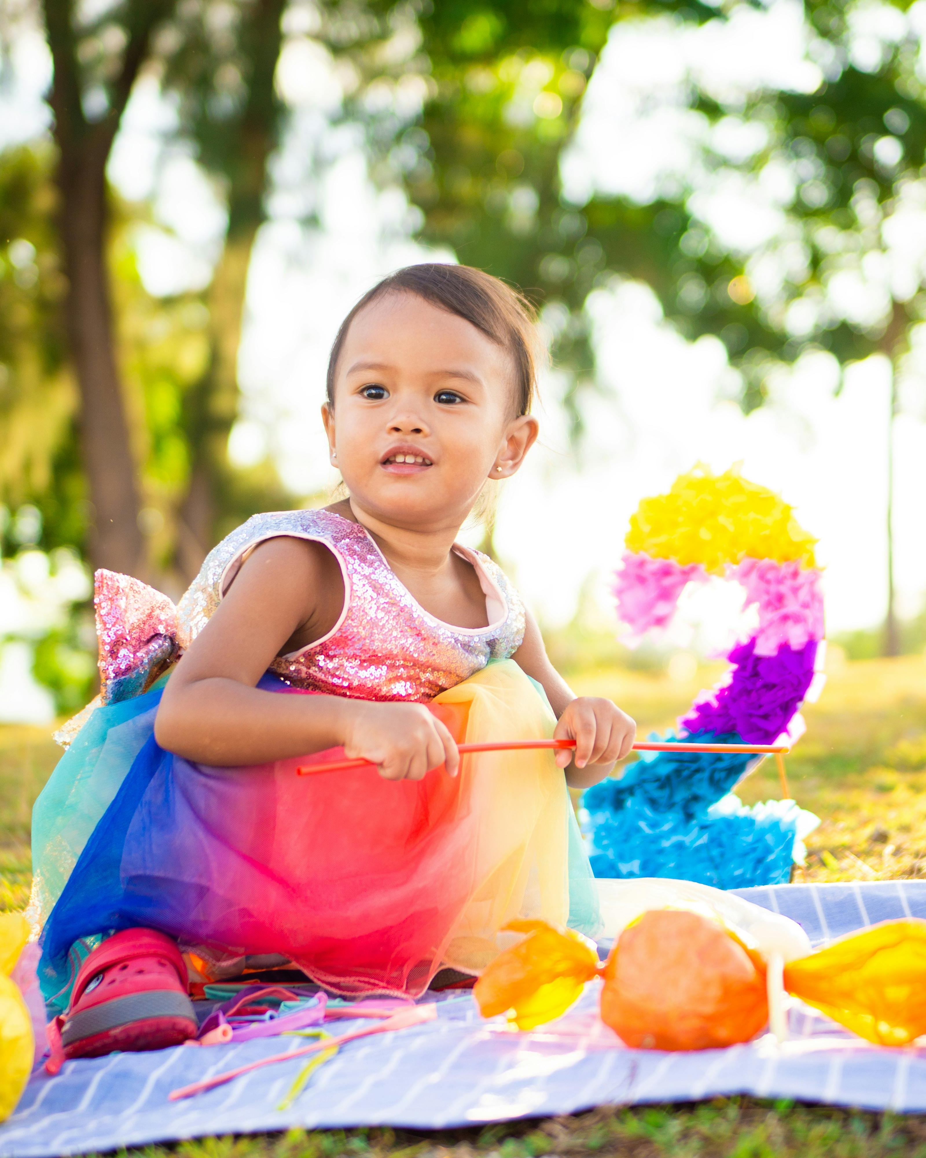 Toddler Girl's Second Birthday Outdoor