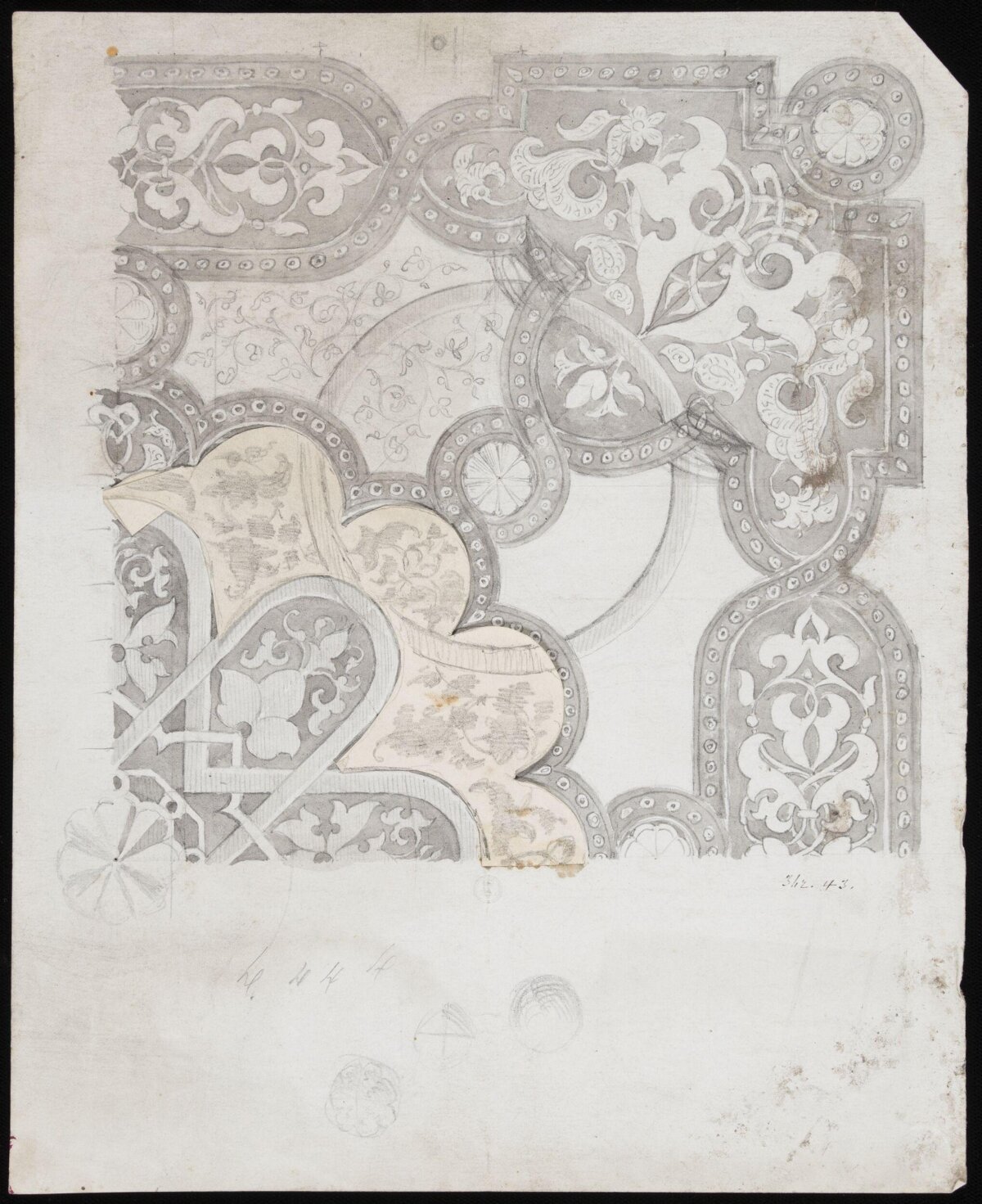 Gothic Ornament Design Sketch