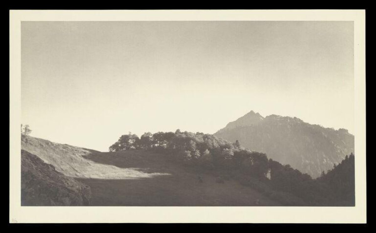 Vintage Mountain Landscape
