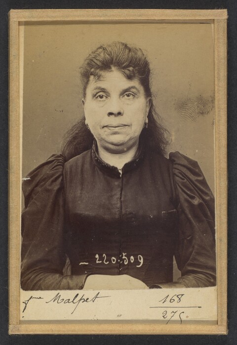 Vintage Archival Portrait of Mrs Malpet
