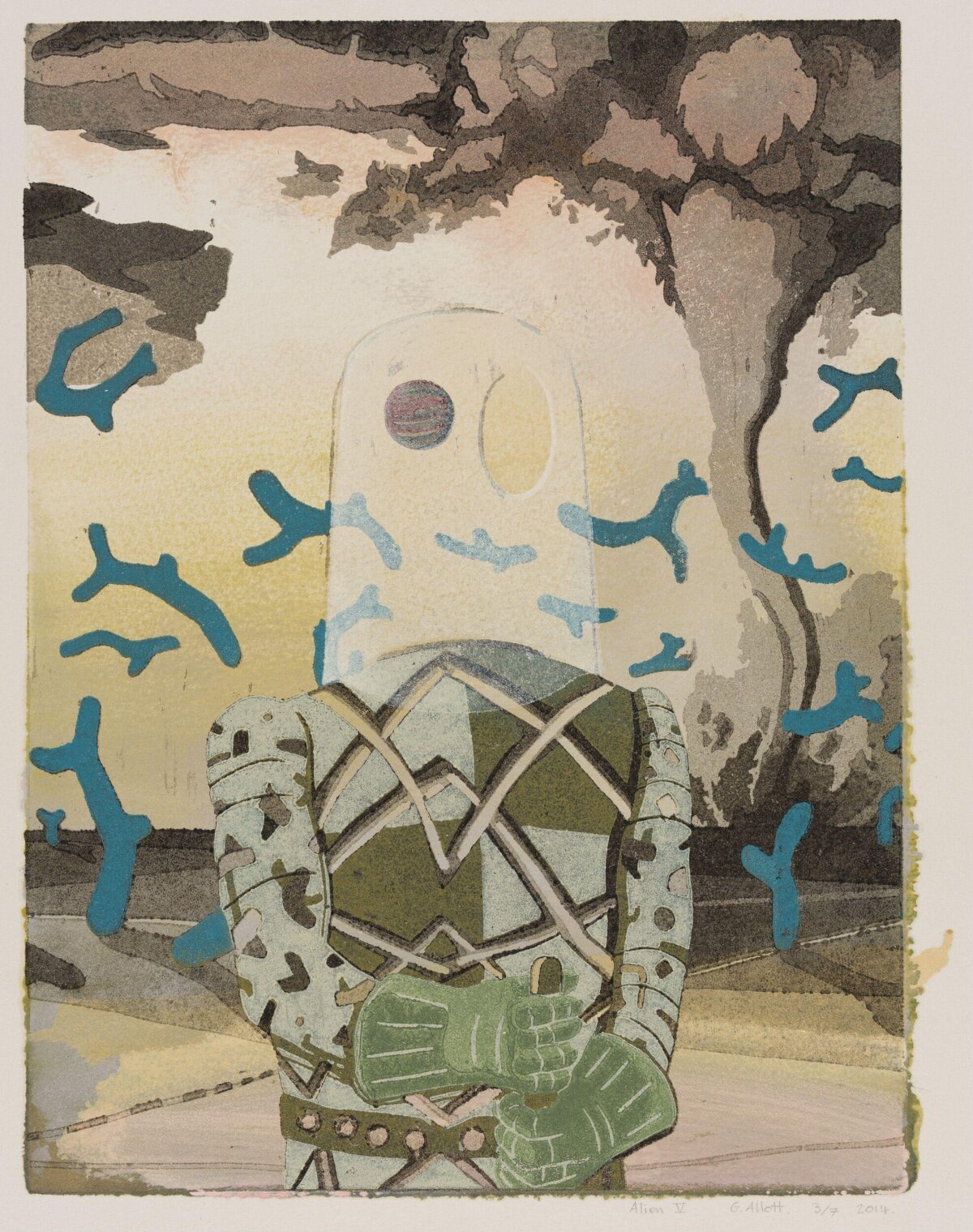 Alien V Abstract Astronaut Art