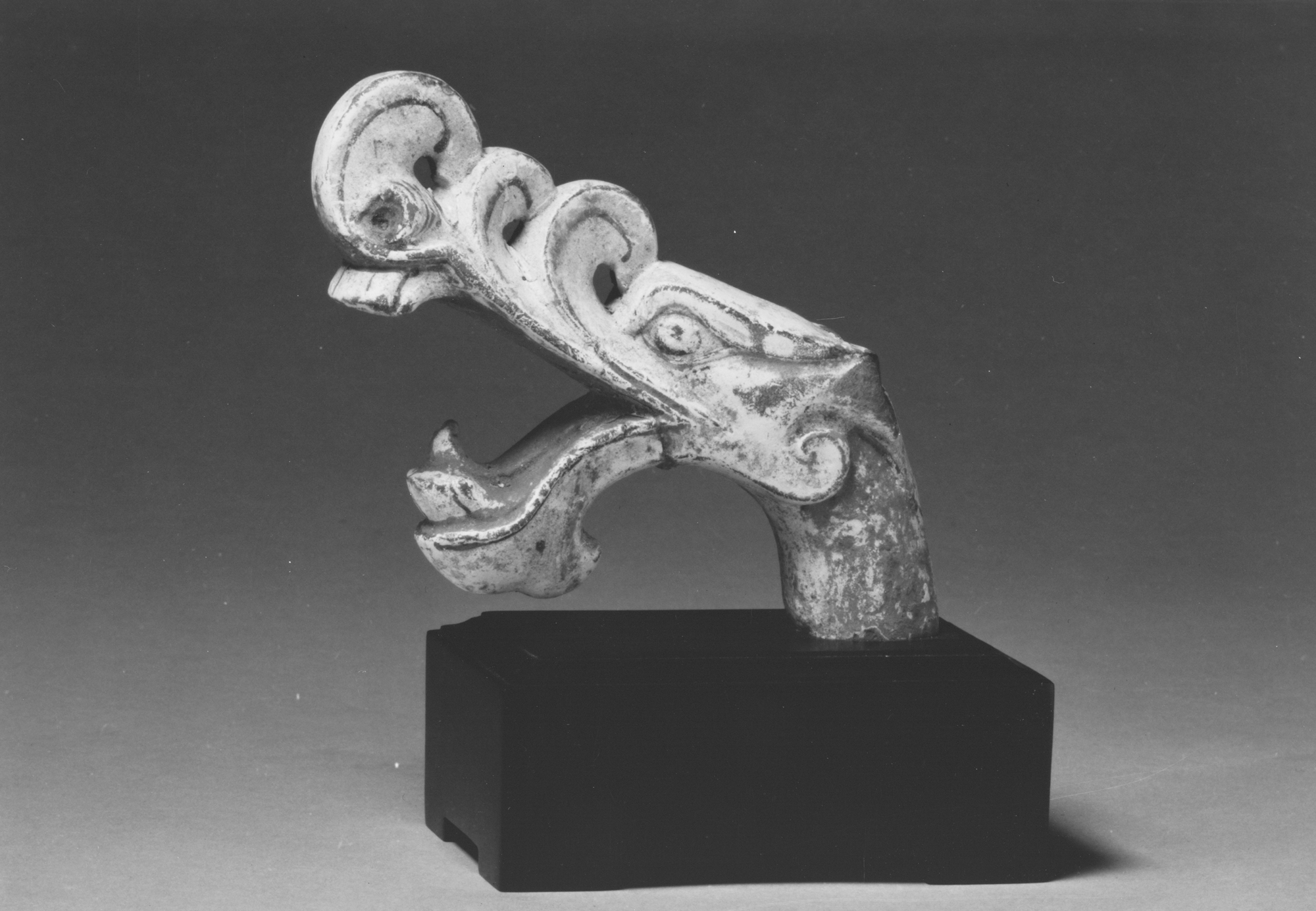 Ancient Carved Dragon Head Artifact
