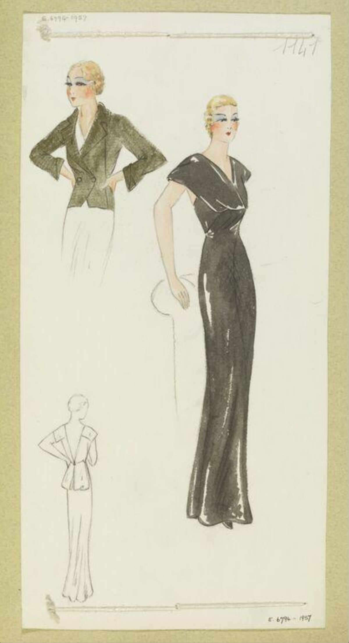Vintage Fashion Design Sketches