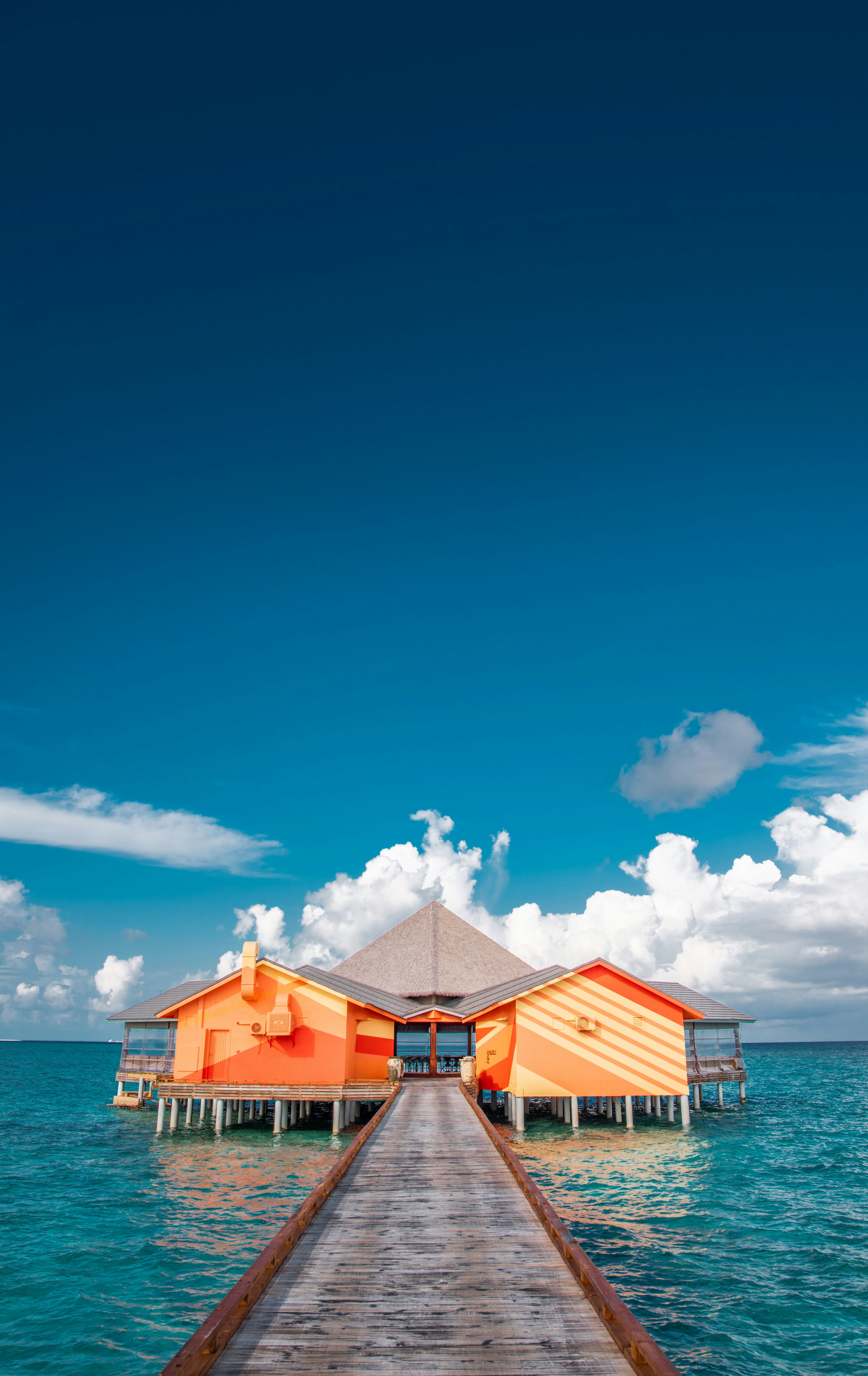 Overwater Villa on Turquoise Sea